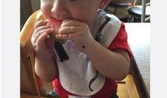 儿子吃瓜,儿子吃瓜的欢乐时光